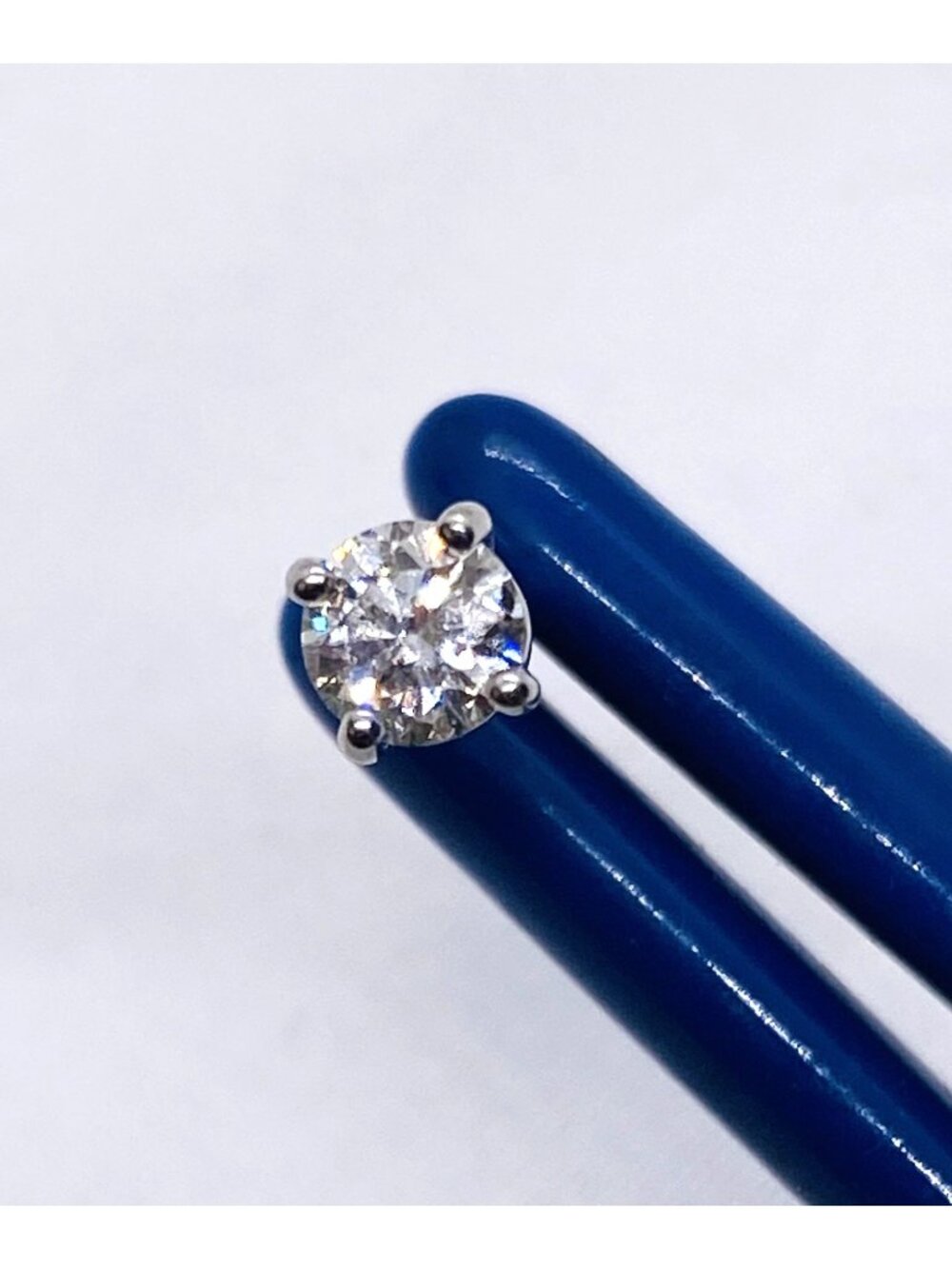 Tiffany & Co Platinum 950 Single Diamond Stud 4mm